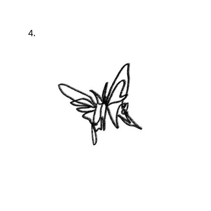The Naive Nostalgia Archive • Indie Sketch Temporary Tattoo - JUST PRESS