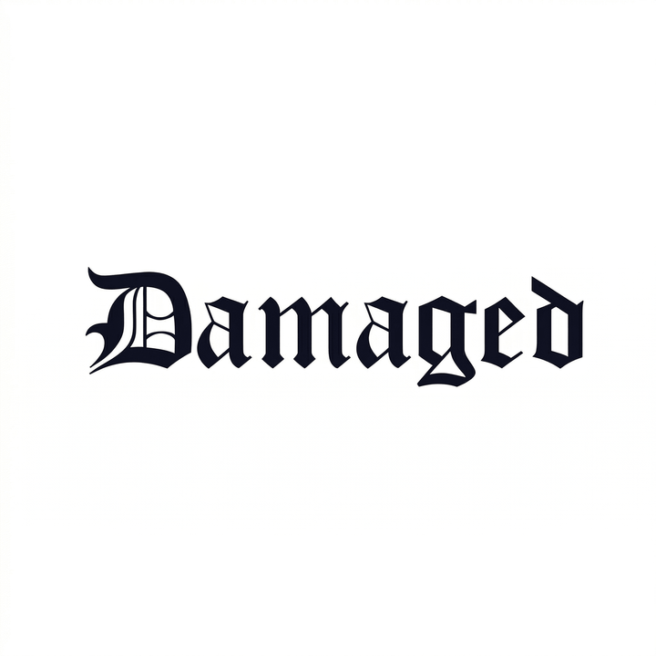 Illustrative lettering temporary tattoo design