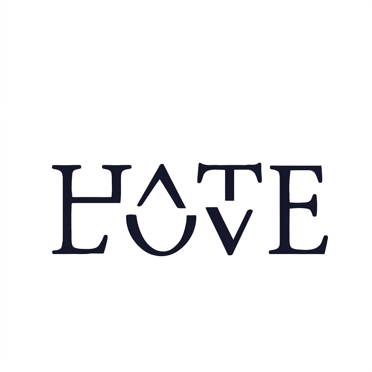 Illustrative lettering temporary tattoo design