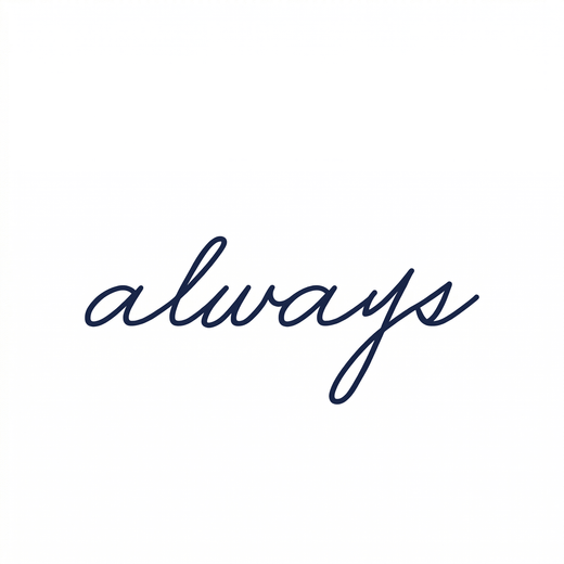 Illustrative lettering temporary tattoo design