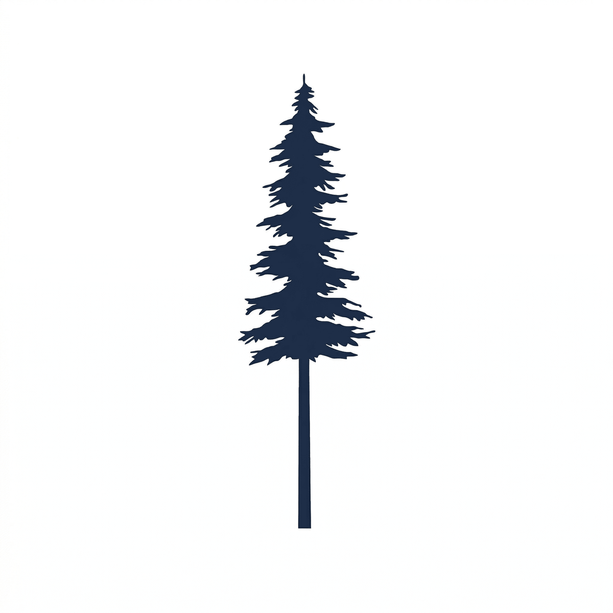 Minimal tree temporary tattoo design