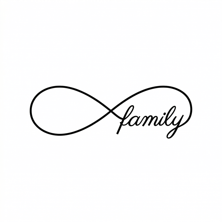 Illustrative lettering temporary tattoo design
