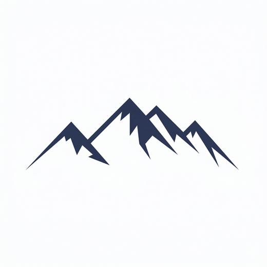 Minimal mountain temporary tattoo design