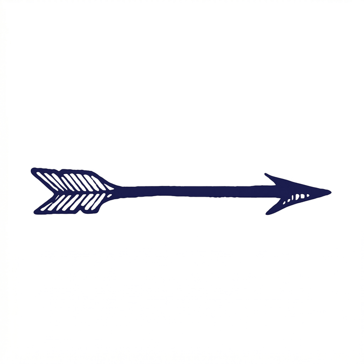 The artwork features an engraving horizontal arrow.