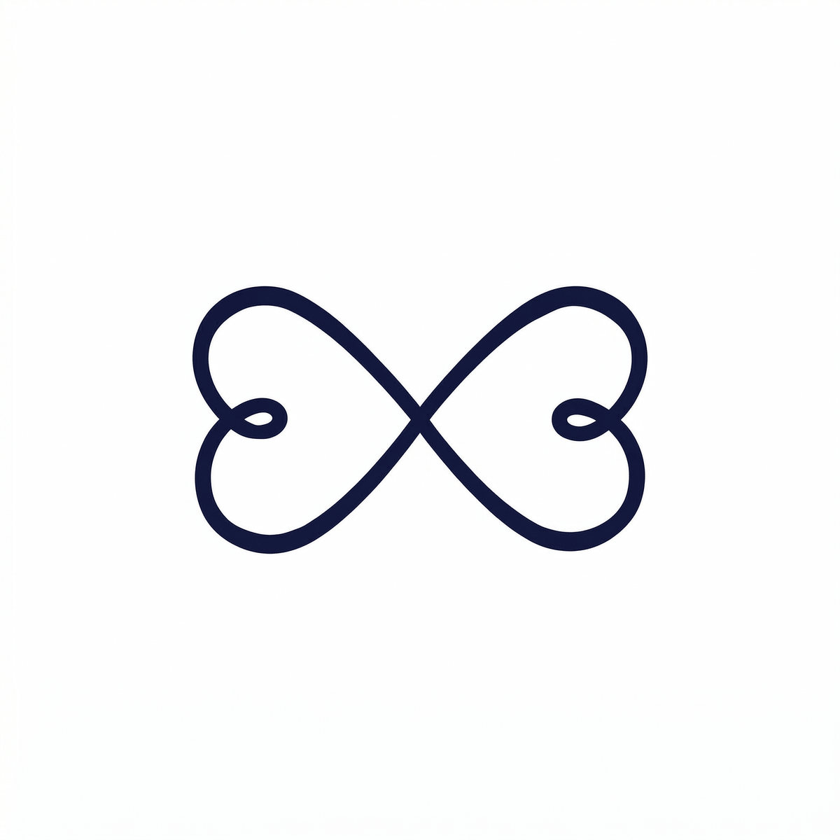 Minimal heart temporary tattoo design