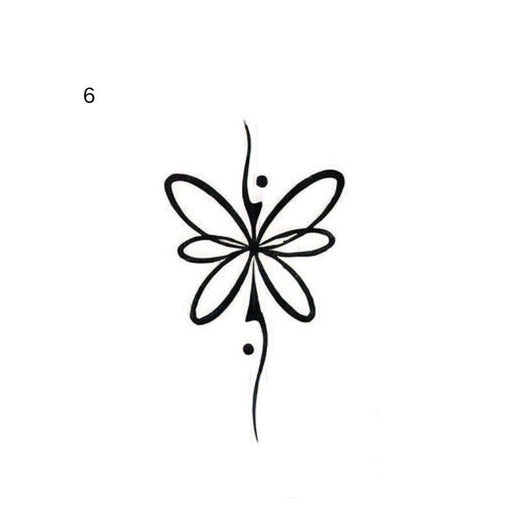 ornamental sigil temporary tattoo design