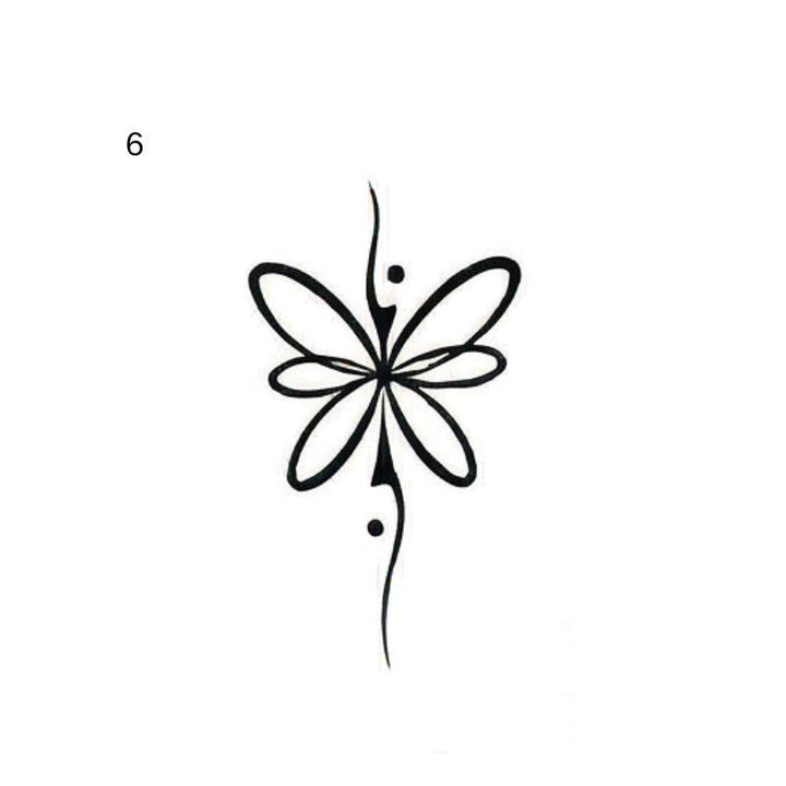 ornamental sigil temporary tattoo design