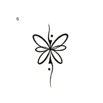 The Midnight Sigil Archive • Cyber - Minimalist Temporary Tattoo - JUST PRESS