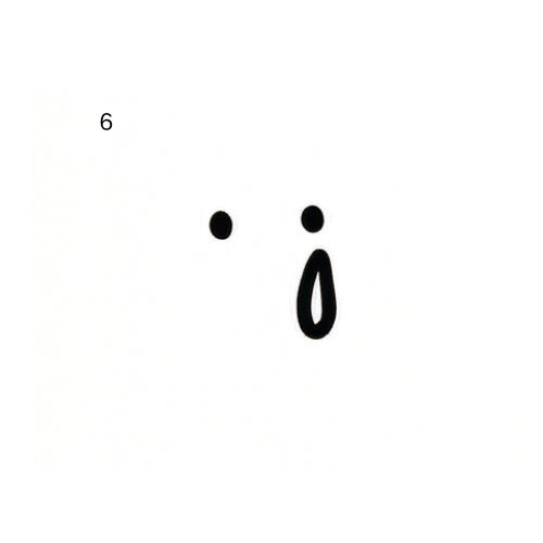 Doodle face temporary tattoo design