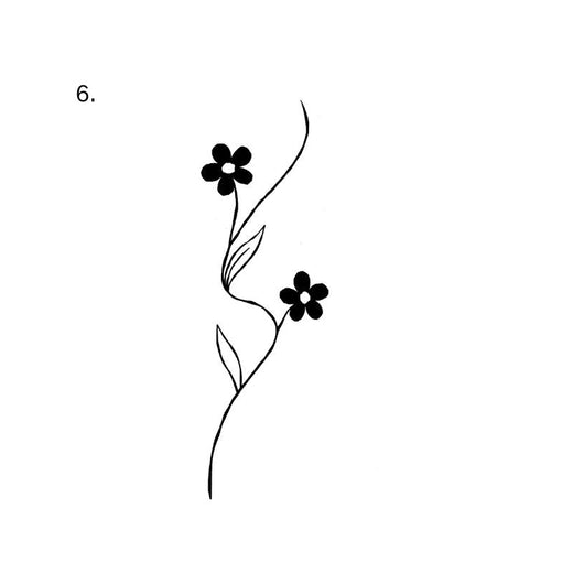 Illustrative lamb temporary tattoo design