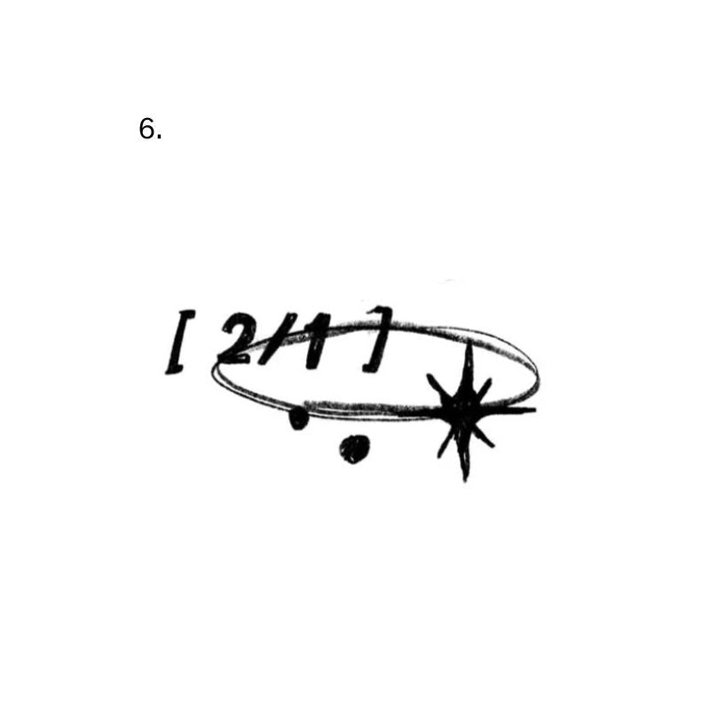 Twenty-Four Orbit temporary tattoo with star and orbit and the words “[24]”