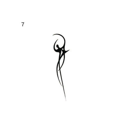 The Midnight Sigil Archive • Cyber - Minimalist Temporary Tattoo - JUST PRESS