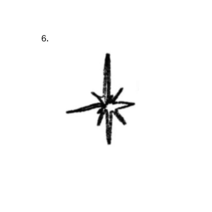 Minimal flower temporary tattoo design