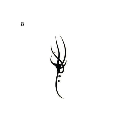 The Midnight Sigil Archive • Cyber - Minimalist Temporary Tattoo - JUST PRESS