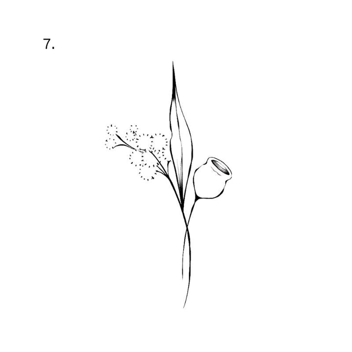 Illustrative starfish temporary tattoo design
