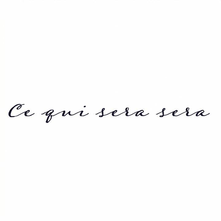 Illustrative lettering temporary tattoo design