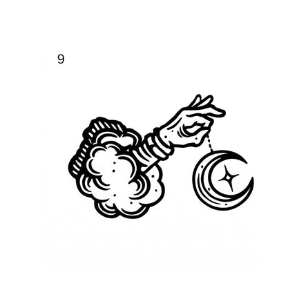 The Folklore Archive • Antique Legend Temporary Tattoo - JUST PRESS