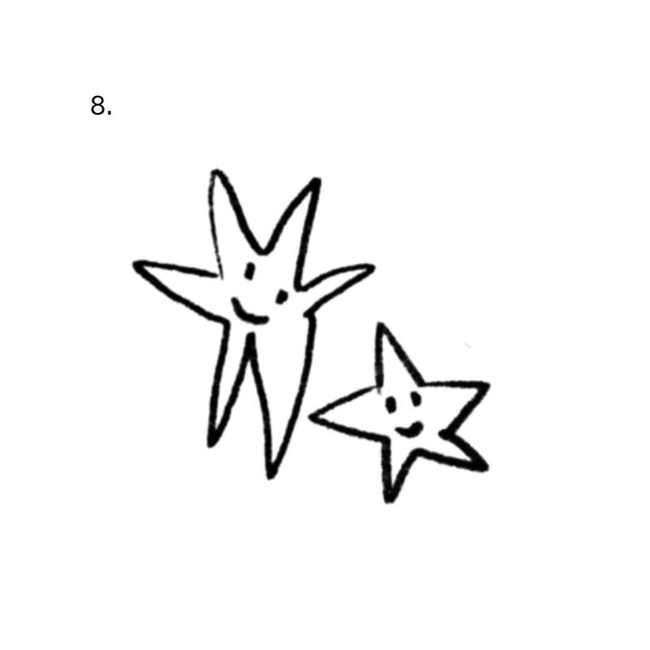 Minimal cat temporary tattoo design