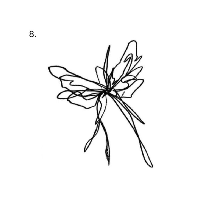 Sketch spider temporary tattoo design