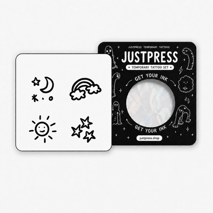 Sunny Sky Mini Temporary Tattoo Set