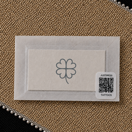 Lucky Clover Finger Temporary Tattoo