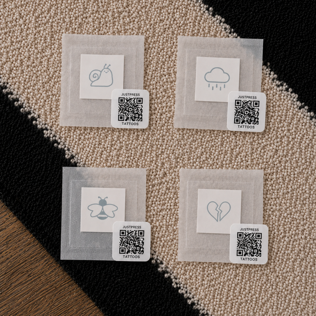 Tiny Mood Doodle Mini Temporary Tattoo Set