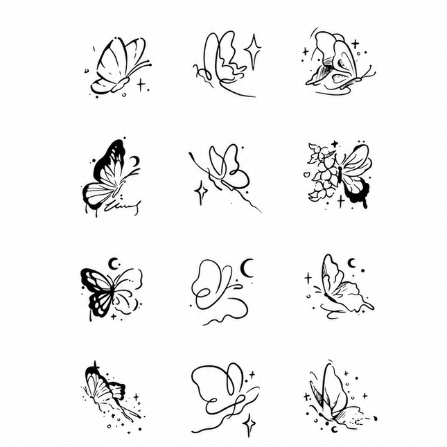 The Butterfly Archive • Fine Line Temporary Tattoo