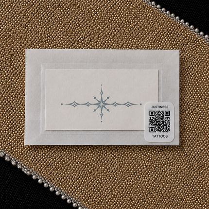 Sharp Cross Sigil Temporary Tattoo