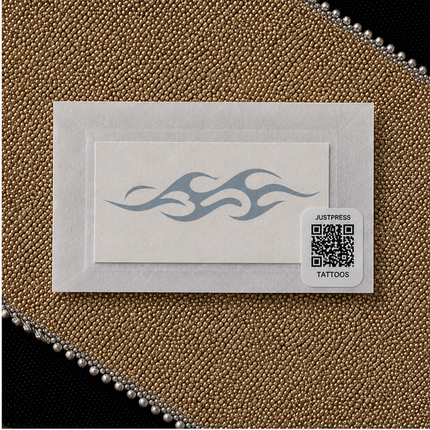 Y2K Flame Glyph Temporary Tattoo