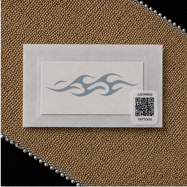 Y2K Flame Glyph Temporary Tattoo