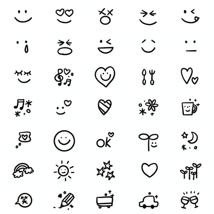 The Pocket Whisper Archive • Micro Doodle Temporary Tattoo - JUST PRESS