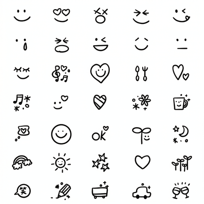 The Pocket Whisper Archive • Micro Doodle Temporary Tattoo - JUST PRESS