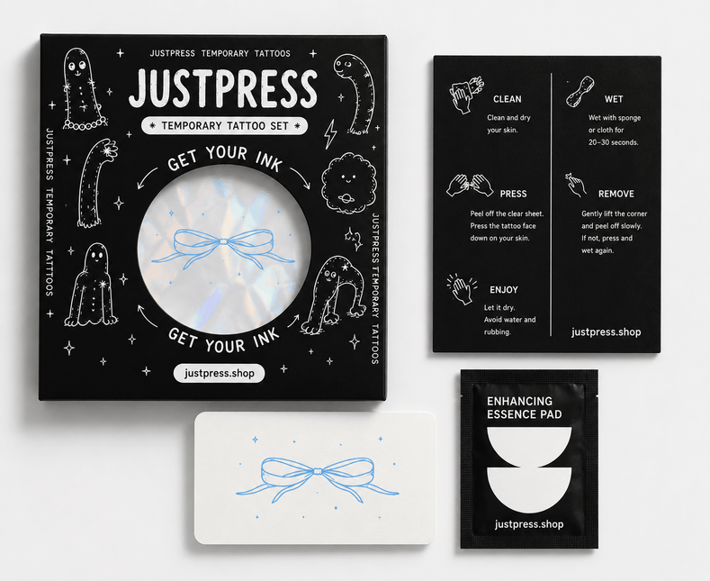 Custom Temporary Tattoo — Upload Your Own Design - JUST PRESS