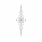 Astral Bloom Rune Finger / 2×1cm