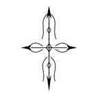 Barbed Cross Flare Finger / 2×1cm