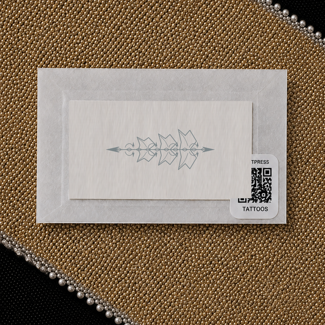 Bat Razor Totem Finger Temporary Tattoo packaging view