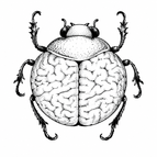 Brain Beetle / 3×3cm