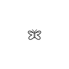 Butterfly Doodle Finger / 2×1cm