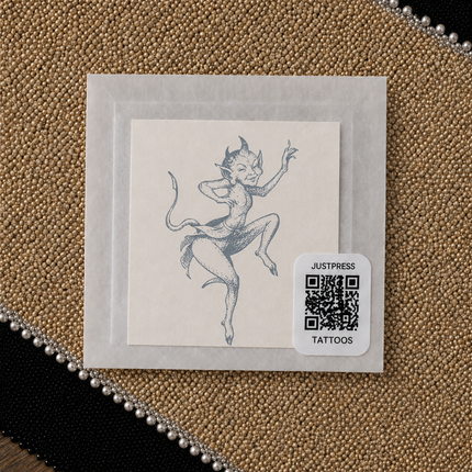 Dancing Imp Temporary Tattoo - JUST PRESS physical product image