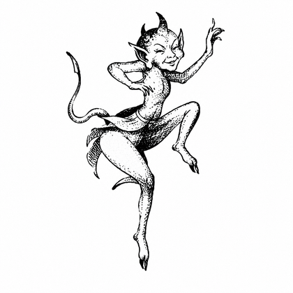 Dancing Imp Temporary Tattoo - JUST PRESS product image