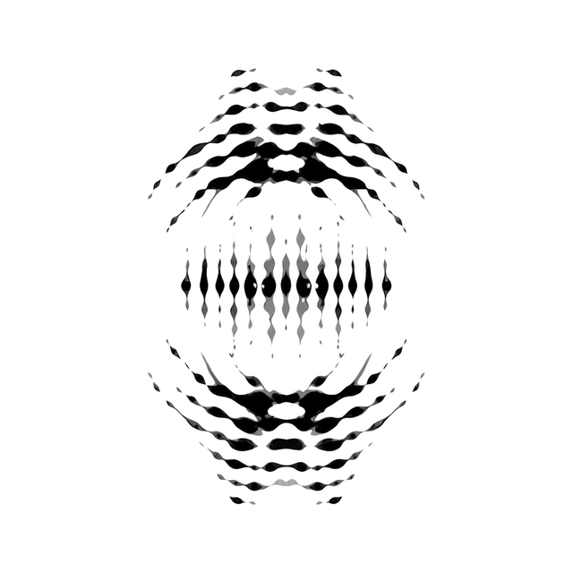 The image shows mirrored ripple orb in a symmetrical arrangement, with line art clearly defining the visible design.