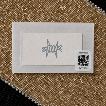 Doodle Barbed Wire Temporary Tattoo packaging view