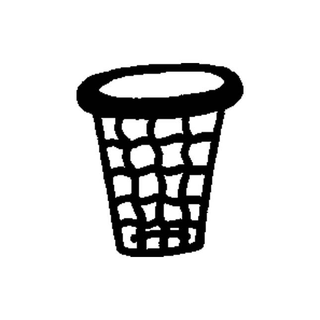 Doodle Basket Net Temporary Tattoo