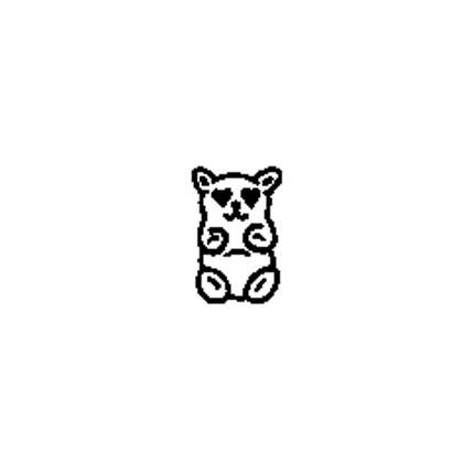 Doodle Bear Temporary Tattoo