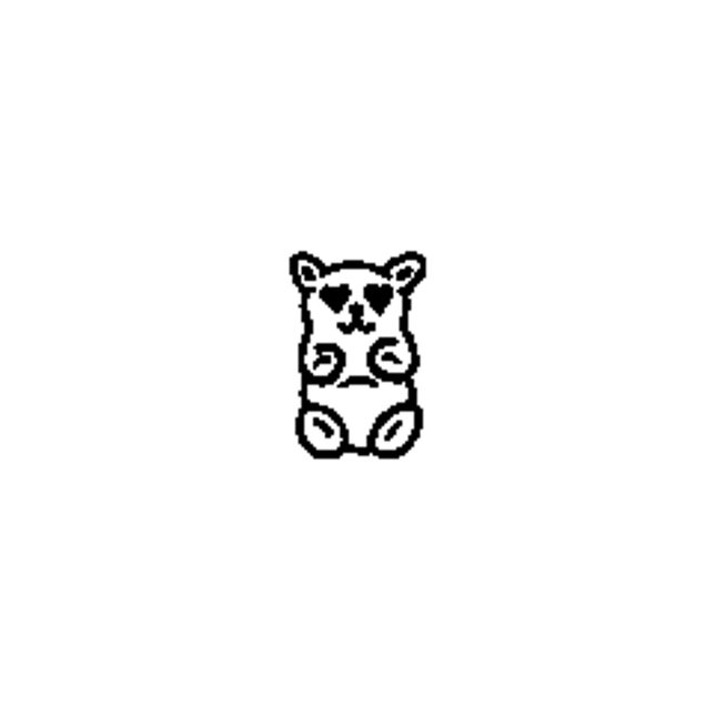 Doodle Bear Temporary Tattoo