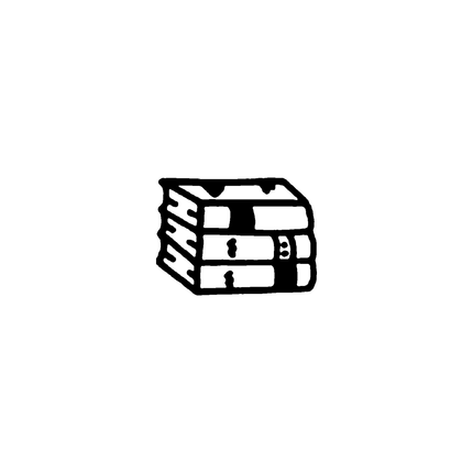 Doodle Book Stack Temporary Tattoo