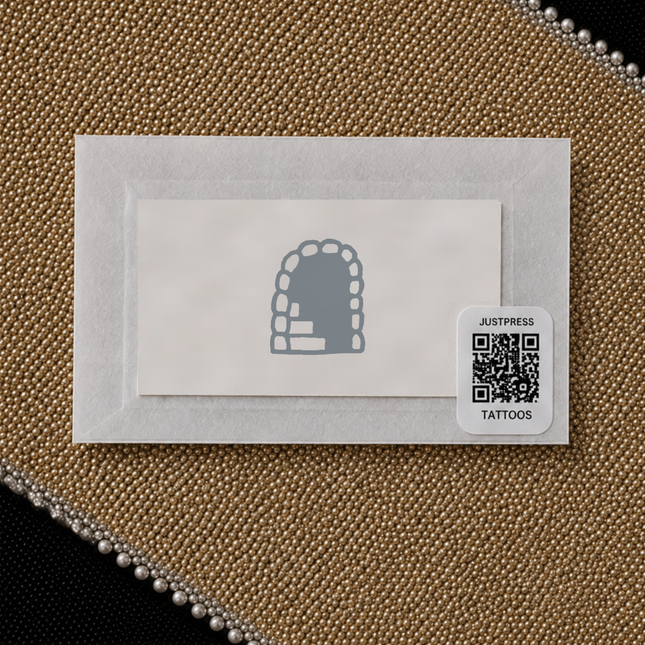 Doodle Brick Arch Temporary Tattoo packaging view