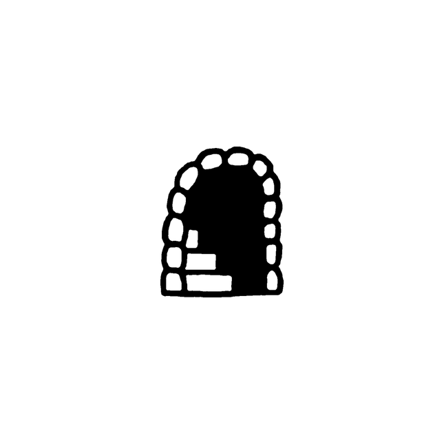Doodle Brick Arch Temporary Tattoo