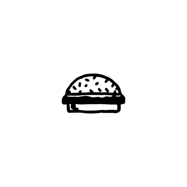 Doodle Burger Temporary Tattoo