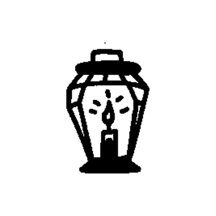 Minimal candle temporary tattoo design